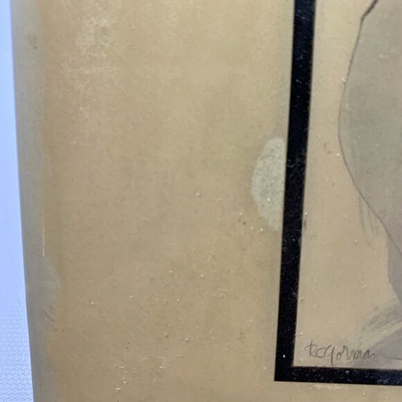 Gorman Native American Tile Madonna Painting Ceramic Art 8x8 Vtg DAMAGE - Picture 5 of 7